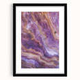 Framed landscape art print showcasing dramatic cliffs in muted colors, featuring a black mat and sleek frame design, ideal for modern home decor.