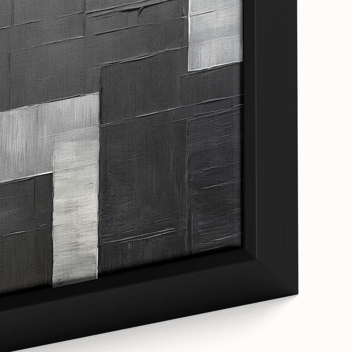 Contemporary Dining Art Pieces - Black & Silver Geometric Print