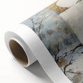 Abstract floral wall art on rolled canvas displaying vibrant colors and intricate designs, ideal for home decor, showcased in a protective cardboard tube.