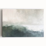 Abstract landscape wall art on stretched canvas, showcasing vibrant colors and fluid shapes, perfect for modern home decor. Ideal for adding a contemporary touch to living spaces.
