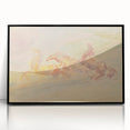 Expressionist Art: Galloping Horses on Pastel Canvas - Modern Elegance