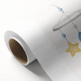 Kids Room Art Prints - Rocket & Star Mobile Nursery Wall Art