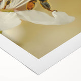 Art deco poster featuring a stylized spring scene in pastel colors on rolled canvas, ideal for dining room decor.