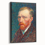 Black and white landscape painting on framed canvas, featuring a vintage poster style, ideal for bedroom wall art.