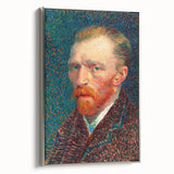 Framed canvas of Van Gogh-inspired landscape painting with vibrant colors, ideal for adding a vintage touch to any room.