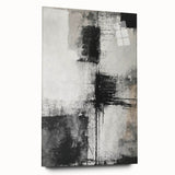 Abstract wall art featuring colorful strokes and patterns on acrylic glass, showcased from the side without pins, ideal for modern decor and artistic spaces.