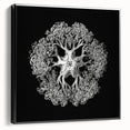 Modern Monochrome Art: Intricate Brittle Star Illustration