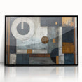 Framed abstract wall art showcasing dynamic black strokes on a white background, perfect for modern decor and enhancing living spaces with a touch of elegance.