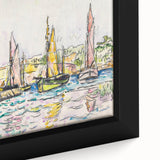 Modern Wall Art - Vibrant Coastal Scene with Boats at Concarneau