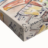 Modern Wall Art - Vibrant Coastal Scene with Boats at Concarneau