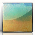 Framed acrylic wall art displaying abstract black strokes on a light background, perfect for modern home decor. Ideal for enhancing contemporary living spaces.
