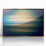 Framed abstract wall art featuring dynamic gold strokes on an acrylic background, ideal for modern home decor. Perfect for adding elegance and creativity to any space.