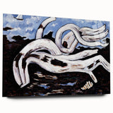 Modern Wall Art - Abstract Driftwood with Coastal Charm