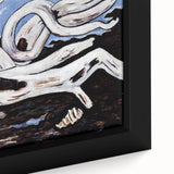 Modern Wall Art - Abstract Driftwood with Coastal Charm