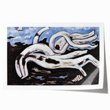 Modern Wall Art - Abstract Driftwood with Coastal Charm