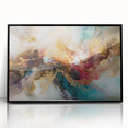 Framed acrylic wall art featuring abstract strokes in black and white, showcasing a modern design ideal for contemporary home decor. The artwork adds a touch of sophistication to any interior setting.