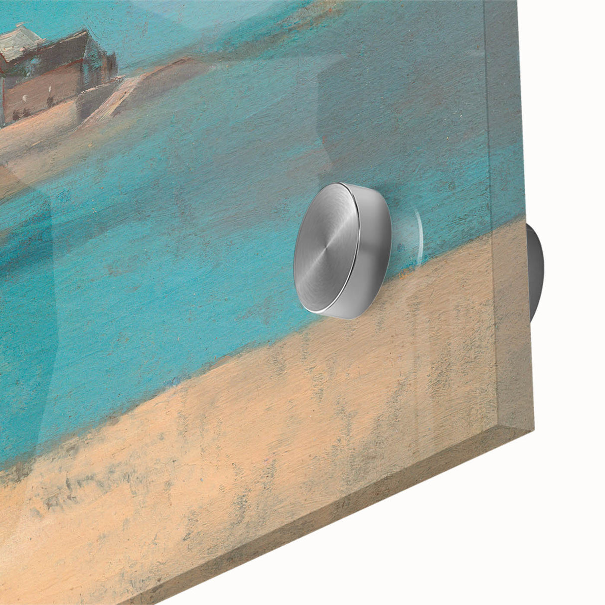 Modern Wall Art - Tranquil Village by the Sea in Brittany