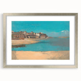 Modern Wall Art - Tranquil Village by the Sea in Brittany