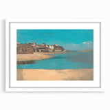 Modern Wall Art - Tranquil Village by the Sea in Brittany