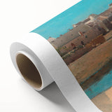 Modern Wall Art - Tranquil Village by the Sea in Brittany