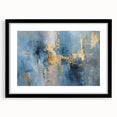 Abstract wall art featuring dynamic black strokes on a white background, framed with a sleek black mat, perfect for modern home decor and artistic spaces.