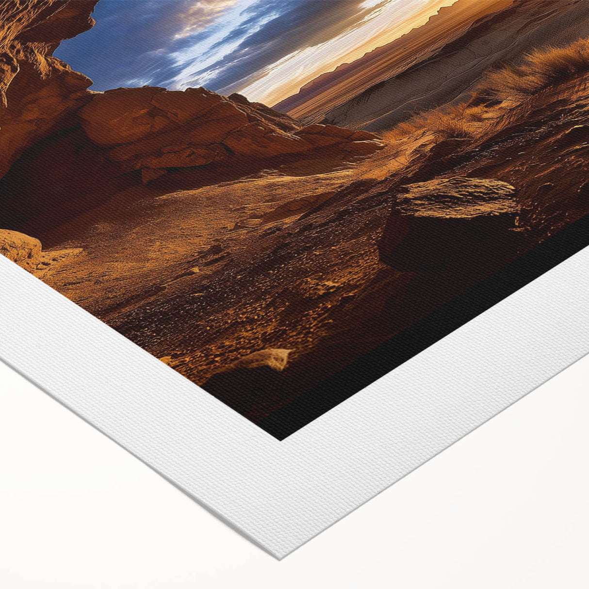 Stunning rolled canvas showcasing a vibrant landscape design with intricate cave formations, ideal for home decor. Packaged securely in a durable tube for safe shipping.