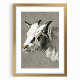 Romantic Goat Portrait by Jean-Bernard - Historical Romantic Canvas