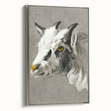 Romantic Goat Portrait by Jean-Bernard - Historical Romantic Canvas