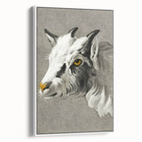 Romantic Goat Portrait by Jean-Bernard - Historical Romantic Canvas