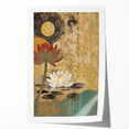 Vibrant abstract floral wall art print showcasing an explosion of colors, perfect for modern home decor. Ideal for brightening up any living space or office environment.