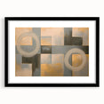 Abstract geometric frame in matte black, showcasing a modern design with sharp angles and clean lines, perfect for contemporary decor and art displays.