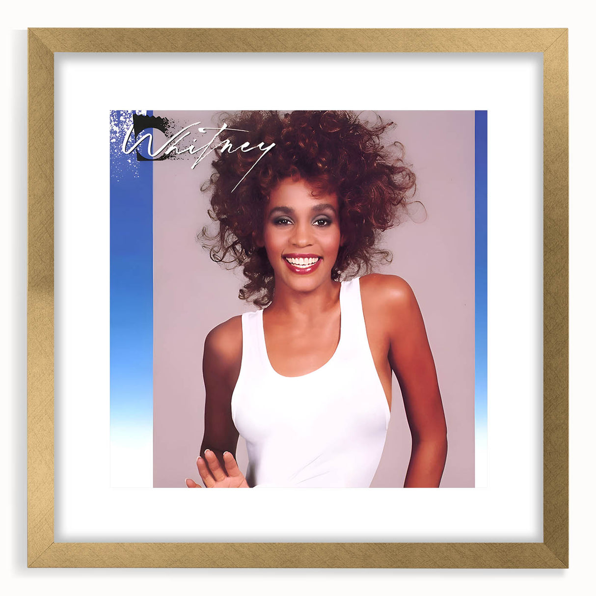 Whitney Houston Retro Wall Art – Vintage Pop Album Cover Print