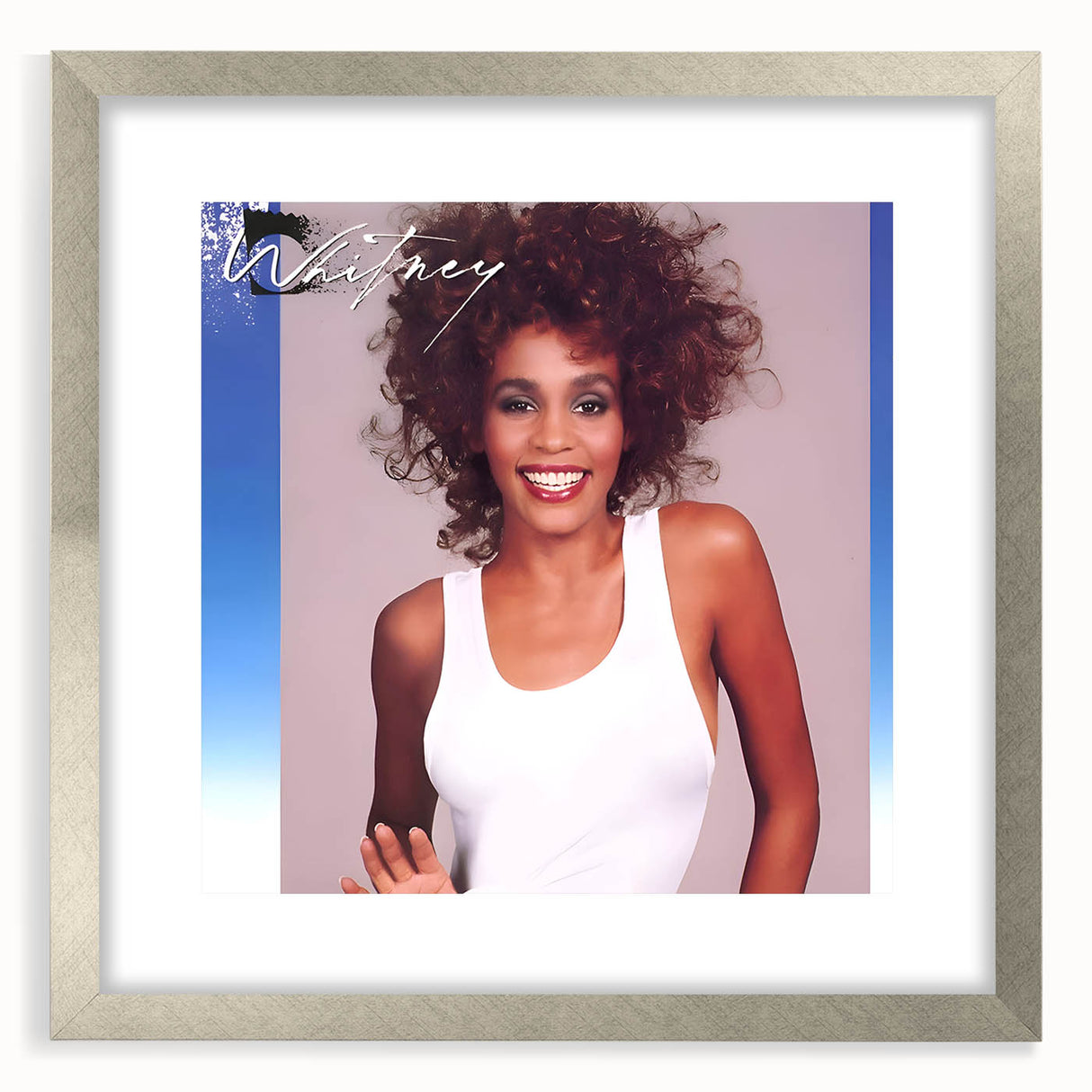 Whitney Houston Retro Wall Art – Vintage Pop Album Cover Print
