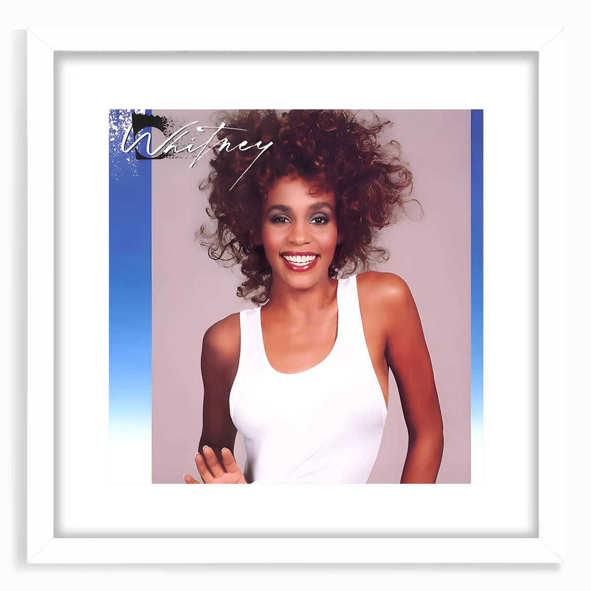 Whitney Houston Retro Wall Art – Vintage Pop Album Cover Print