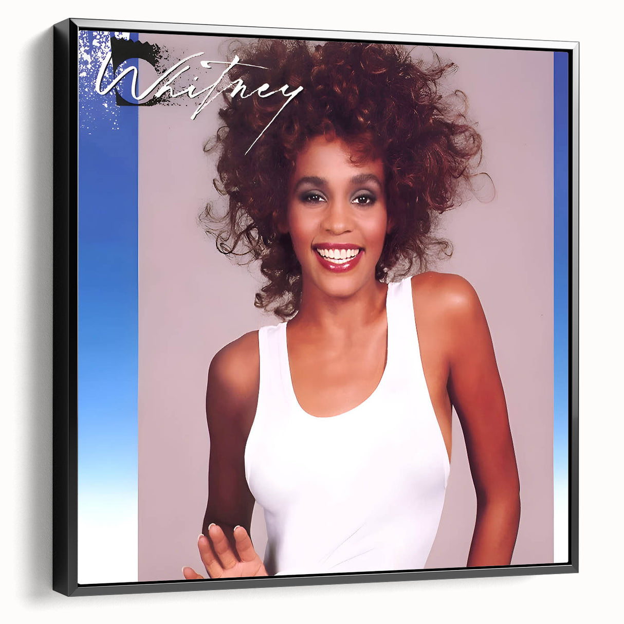 Whitney Houston Retro Wall Art – Vintage Pop Album Cover Print