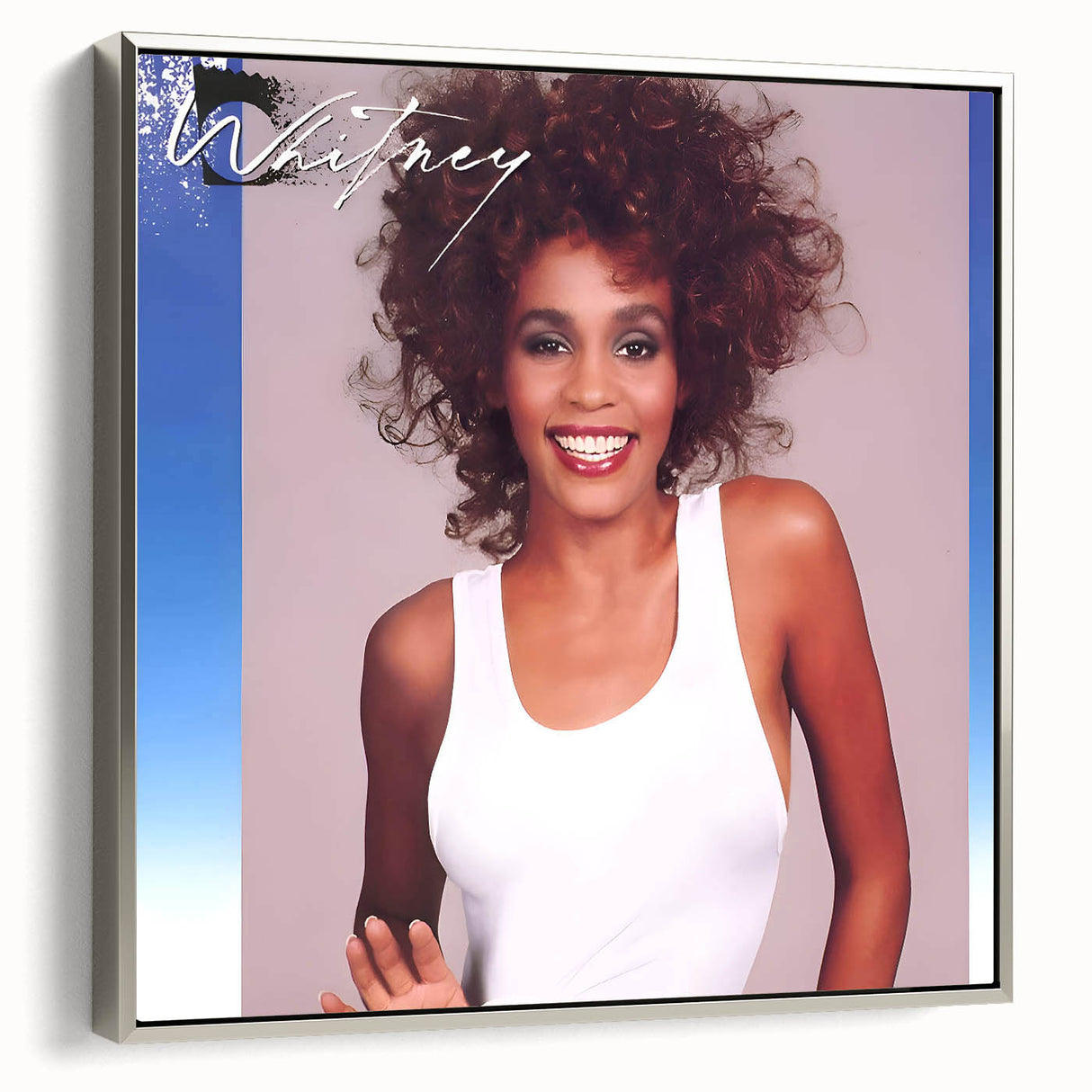 Whitney Houston Retro Wall Art – Vintage Pop Album Cover Print