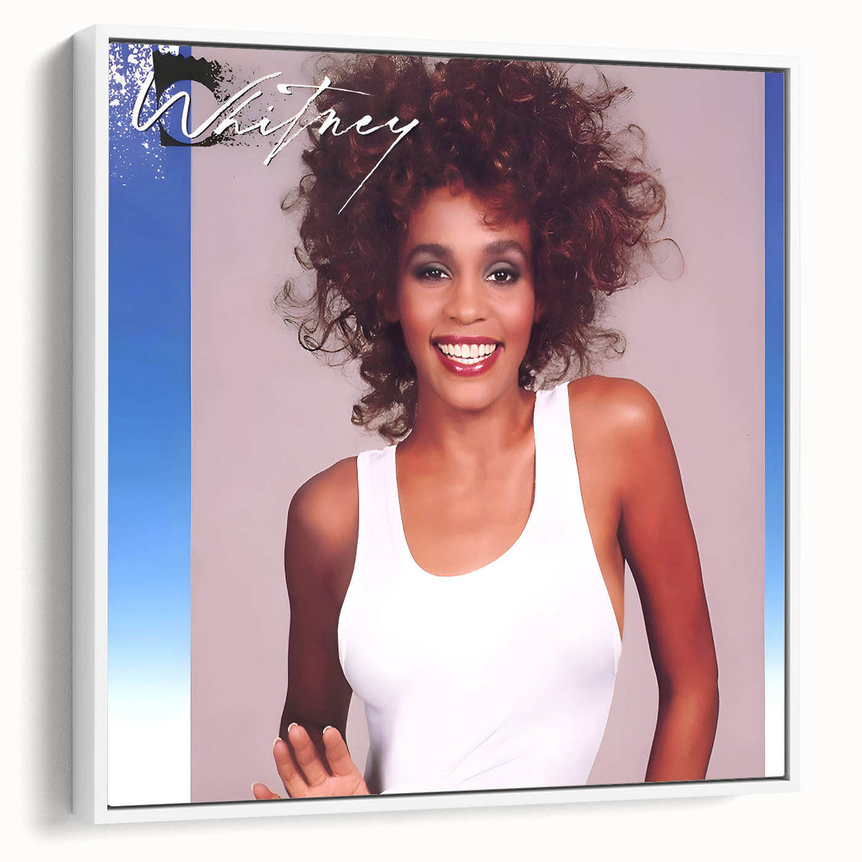 Whitney Houston Retro Wall Art – Vintage Pop Album Cover Print