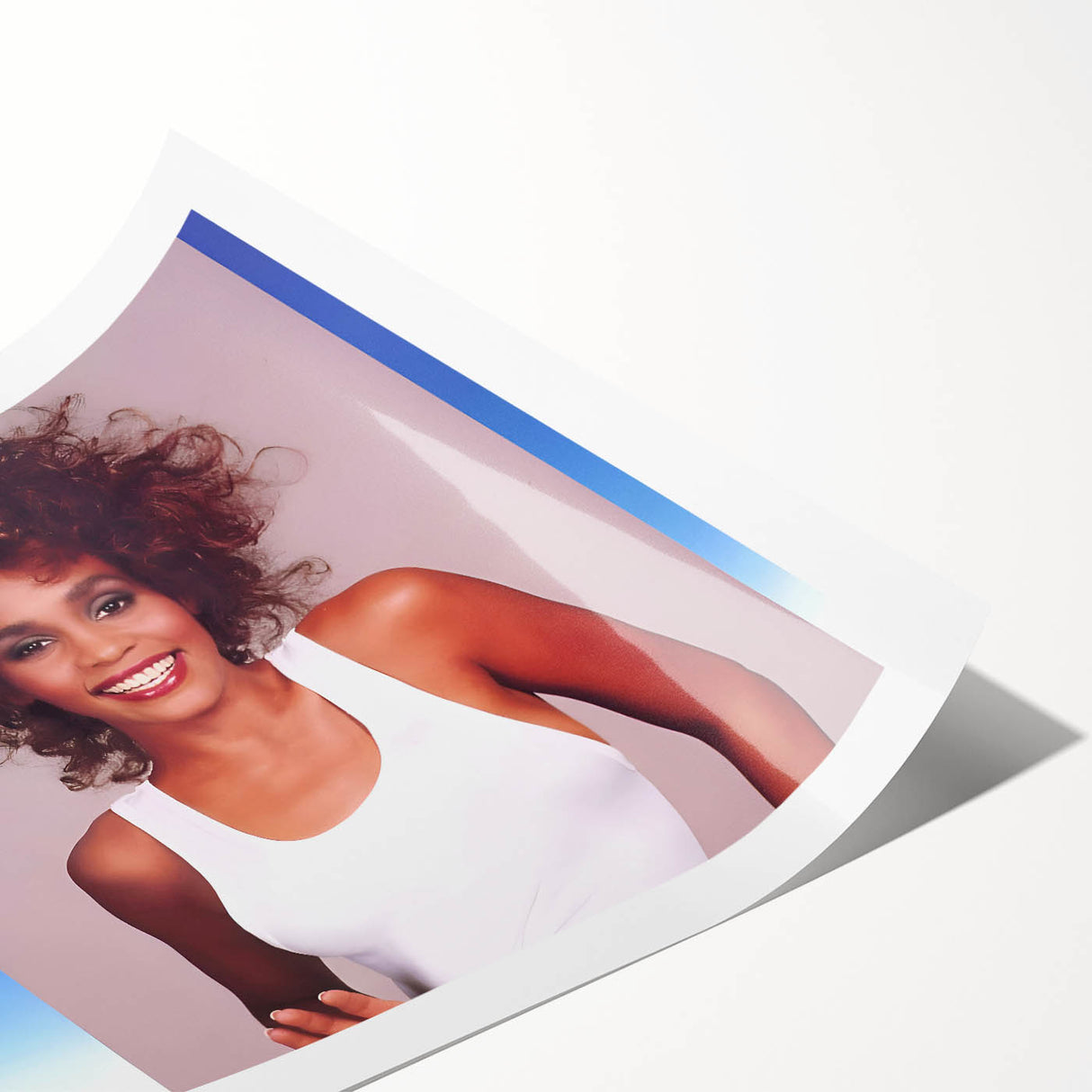 Whitney Houston Retro Wall Art – Vintage Pop Album Cover Print
