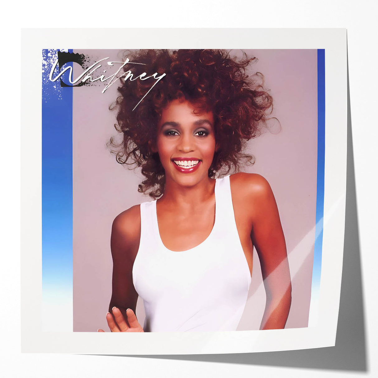 Whitney Houston Retro Wall Art – Vintage Pop Album Cover Print