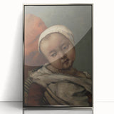 Head of Baby (Tête d'enfant) Realism Art Print - Courbet Classic Portrait