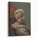 Head of Baby (Tête d'enfant) Realism Art Print - Courbet Classic Portrait