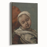 Head of Baby (Tête d'enfant) Realism Art Print - Courbet Classic Portrait