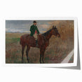 Modern Wall Art - Rider and Horse in a Tranquil Landscape