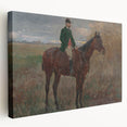 Modern Wall Art - Rider and Horse in a Tranquil Landscape