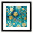 Abstract strokes wall art framed in black with a mat, showcasing vibrant colors and dynamic shapes, perfect for modern home decor and artistic expression.