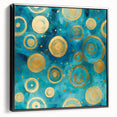 Framed canvas wall art featuring abstract black strokes on a textured surface, showcasing a modern design ideal for contemporary home decor. The side view highlights the frame's sleek profile, perfect for enhancing any living space.