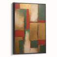 Framed canvas wall art showcasing abstract strokes in black and white, viewed from the side, perfect for modern home decor. Ideal for adding a contemporary touch to living spaces.