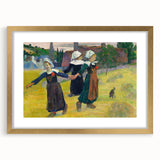 Modern Wall Art – Abstract Modern Art of Breton Girls Dancing