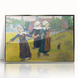 Modern Wall Art – Abstract Modern Art of Breton Girls Dancing