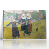 Modern Wall Art – Abstract Modern Art of Breton Girls Dancing
